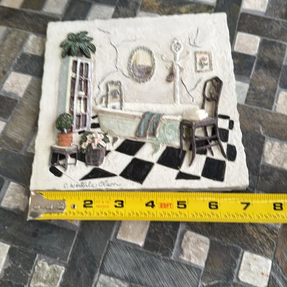 Vintage C Winterle Olson 3D
Scenic Bathroom Wall Art
Hanging Picture Signed - Picture 13 of 13